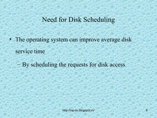 Disk scheduling.49