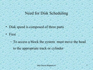 Disk scheduling.49