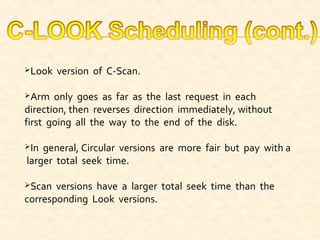 Disk scheduling algo os | PPT