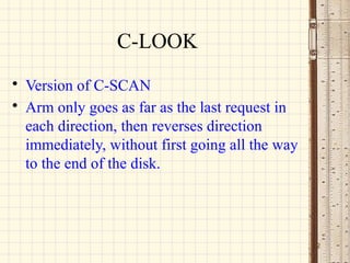 Disk Scheduling Algorithms | PPT