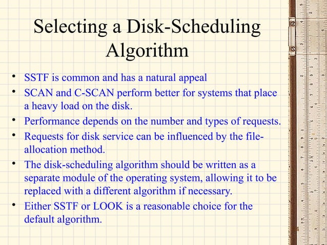 Disk Scheduling Algorithms | PPT