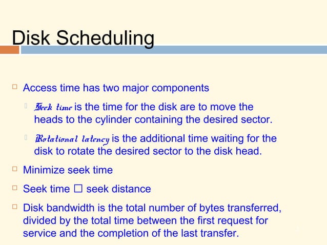 Disk scheduling algorithms | PPT