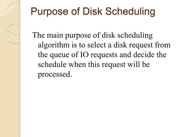 Disk scheduling & Disk management | PPTX
