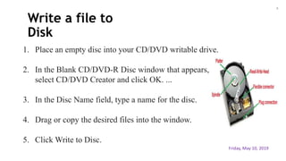 Disk storage - SlideShare by jayed hossain jibon | PPTX