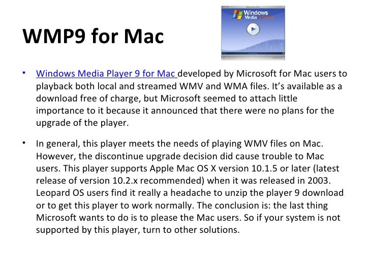 watch .wmv on mac for free