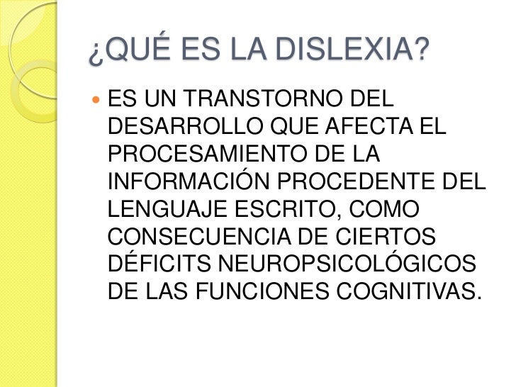Dislexia Causas s ntomas y tratamiento