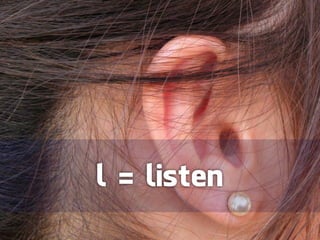 l = listen
 