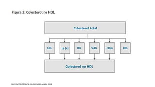ORIENTACIÓN TÉCNICA DISLIPIDEMIAS MINSAL 2018
 