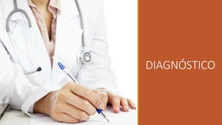 DIAGNÓSTICO
El diagnóstico se basa en la evidencia de un perfil anormal de lipoproteína con un
aumento en ayunas de las co...
