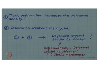 Dislocation in Engineering Materials under various conditions