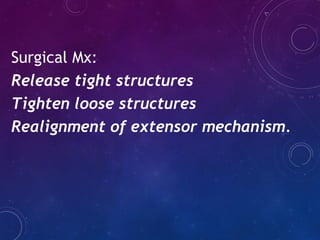 Recurrent Dislocation of patella -PAWAN | PPT