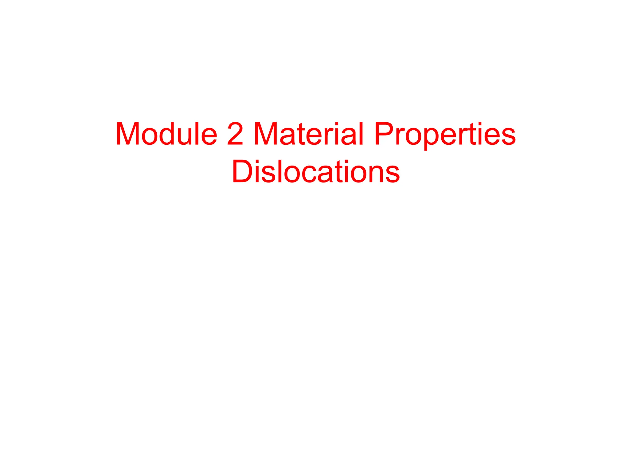 Understanding Dislocations and Strengthening Mechanisms in Metals and ...