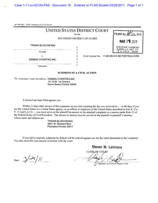 Case 1:11-cv-20120-PAS Document 16   Entered on FLSD Docket 03/29/2011 Page 1 of 1
 