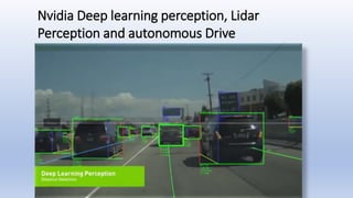 Nvidia Deep learning perception, Lidar
Perception and autonomous Drive
 