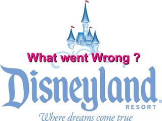 What went Wrong ?

 