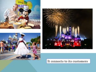 It connects to its customers
 