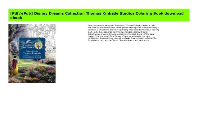 Pdf Epub Disney Dreams Collection Thomas Kinkade Studios Coloring B slideshare