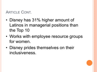 Disney and diversity! | PPTX