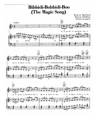 (Disney) cinderella   bibbidi-bobbidi-boo (the magic song) piano
