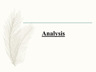 Analysis
 
