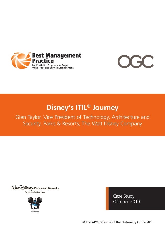 Disney Itil Journey