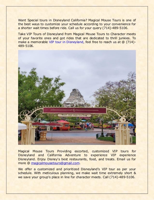 Disneyland Vip Tour Cost Disneyland Vip Tour Cost