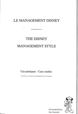 Disney Management Style Europe