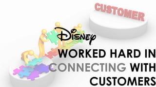 WORKED HARD IN
CONNECTING WITH
CUSTOMERS
 