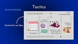 A complete digital marketing strategy presentation for Disney+. | PPTX