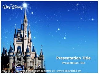 Disney World Powerpoint Template Slideworld
