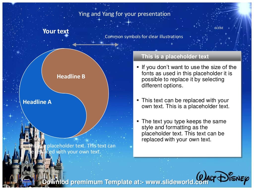 Disney World Powerpoint Template SlideWorld