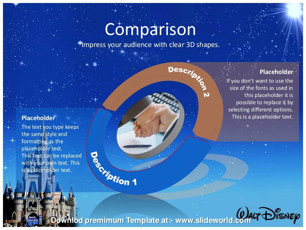 Disney World Powerpoint Template SlideWorld