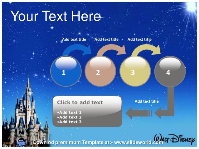disney world powerpoint template slideworld