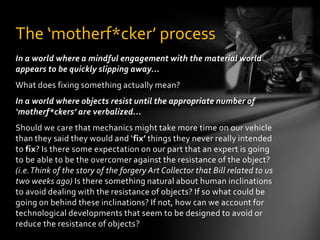 “What impresses me about it, however, is the insistent practicality implicit in it. If we are up against mystery, then we dare act only on the most modest assumptions. The modernMystery vs. Randomnessscientific program has held that me must act on the basis of knowledge, which…we have assumed to be ample. But if we are up against mystery, then knowledge is relatively small.…Acting (under this assumption) requires one to remember…for instance, that failure is possible, that error is possible, that second chances are desirable…” - -Berry (in ‘Letter to Wes Jackson’  in Home Economics)