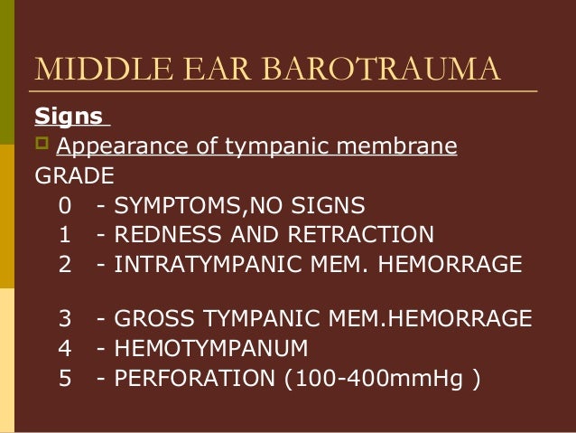 symptoms of barotrauma ear symptoms of barotrauma ear