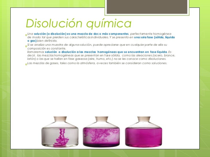 Disoluciones químicas
