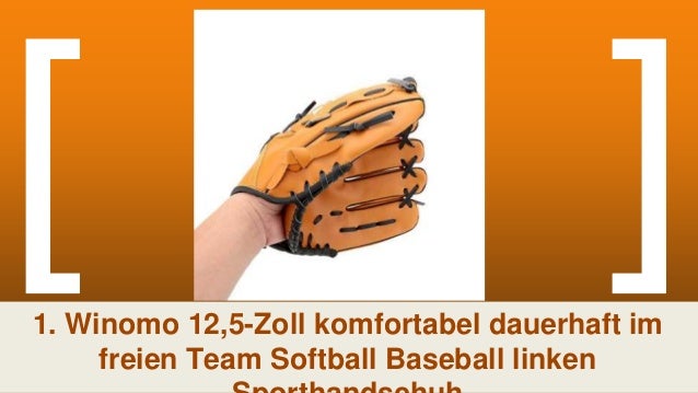 Winomo 12,5-Zoll komfortabel dauerhaft im freien Team Softball Baseball linken Sporthandschuh Winomo 12,5-Zoll komfortabel dauerhaft im freien Team Softball Baseball linken Sporthandschuh