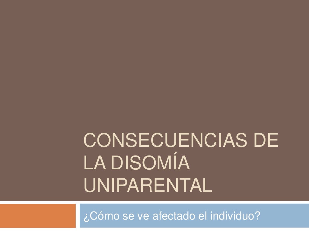 Disomía uniparental