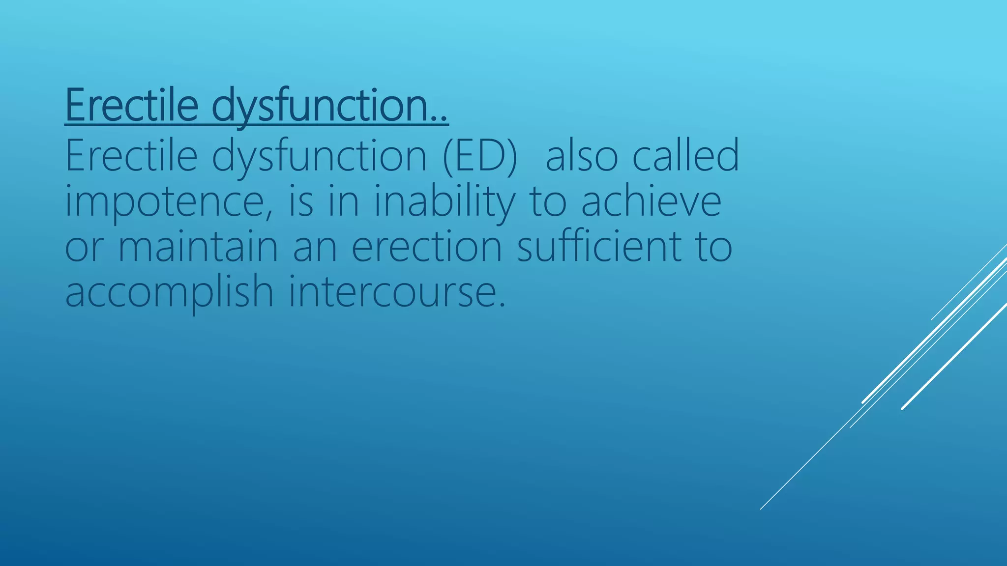 Disorder of male sexual function | PPTX
