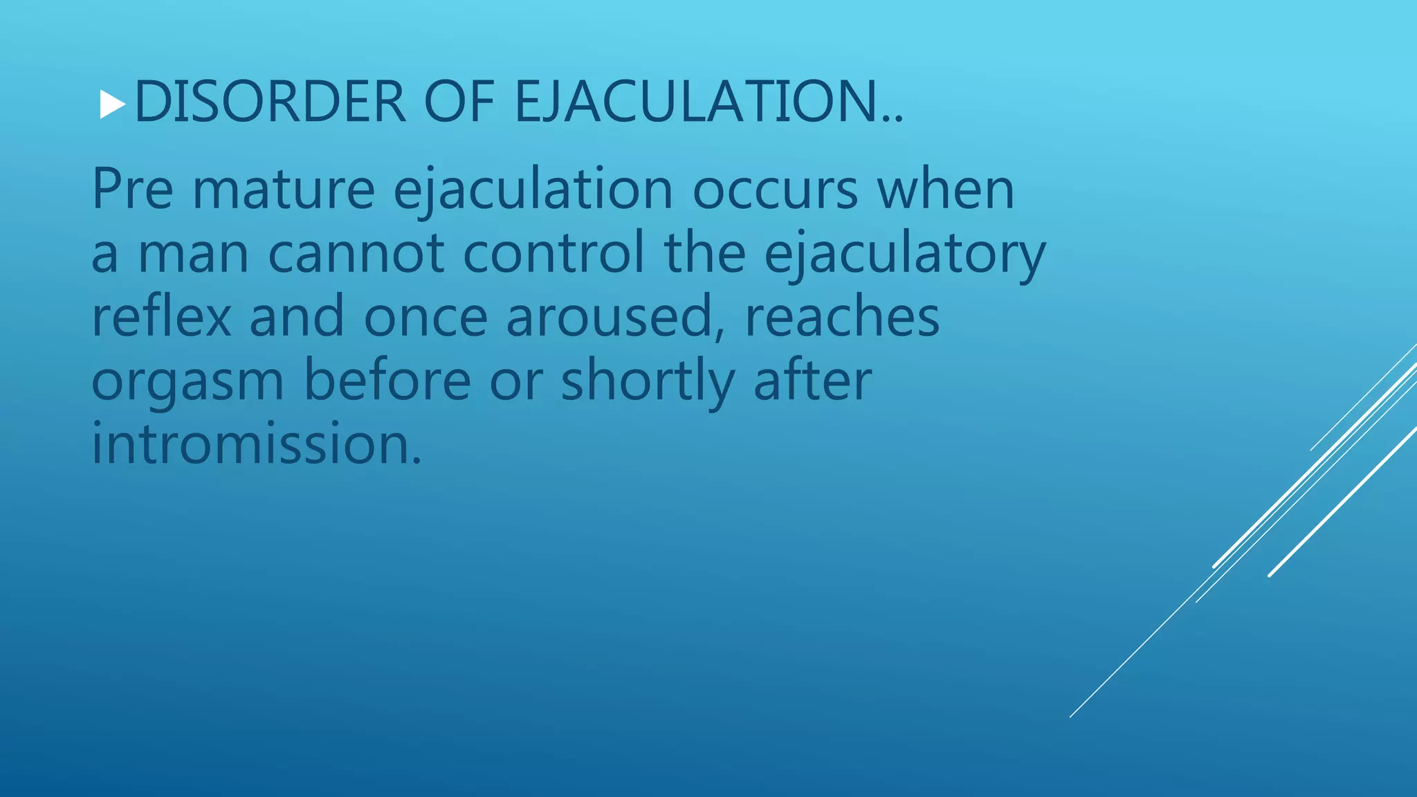 Disorder of male sexual function | PPTX