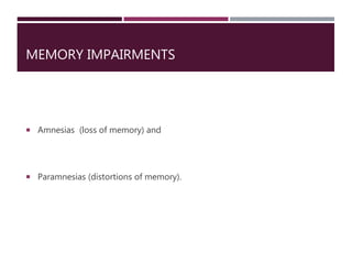 Disorder of Memory | PPTX