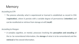 Psychiatric Memory Problem disorder of memory psychiatric overview.pptx