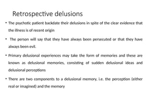 Memory Delusion disorder of memory psychiatric overview.pptx