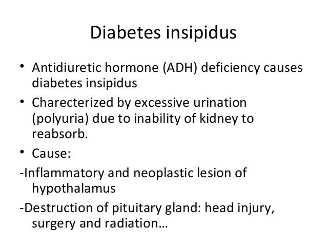 Diabetes Insipidus Endocrine Society Hormone