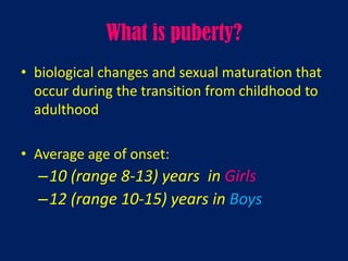 Disorder Of Puberty