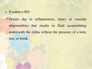 Disorder of retina | PPTX