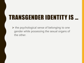 Gender and Sexuality Disorders | PPTX