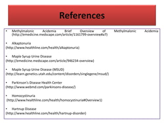 Disorders of amino acid metabolism | PPTX