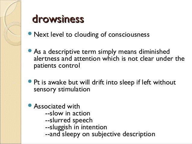 Disorders Of Consciousness And Experience Of Self Dr Ali