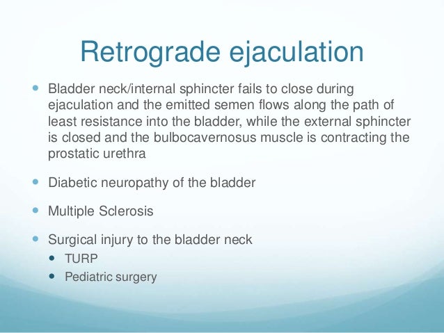 Disorders of Ejaculation